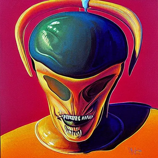 Image similar to alien by wayne thiebaud