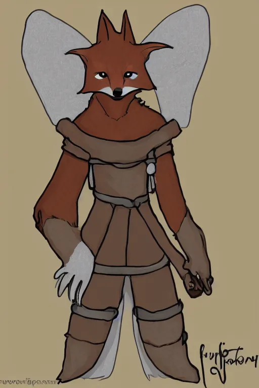 Prompt: an anthropomorphic medieval fox, fursona!!!, trending on furaffinity