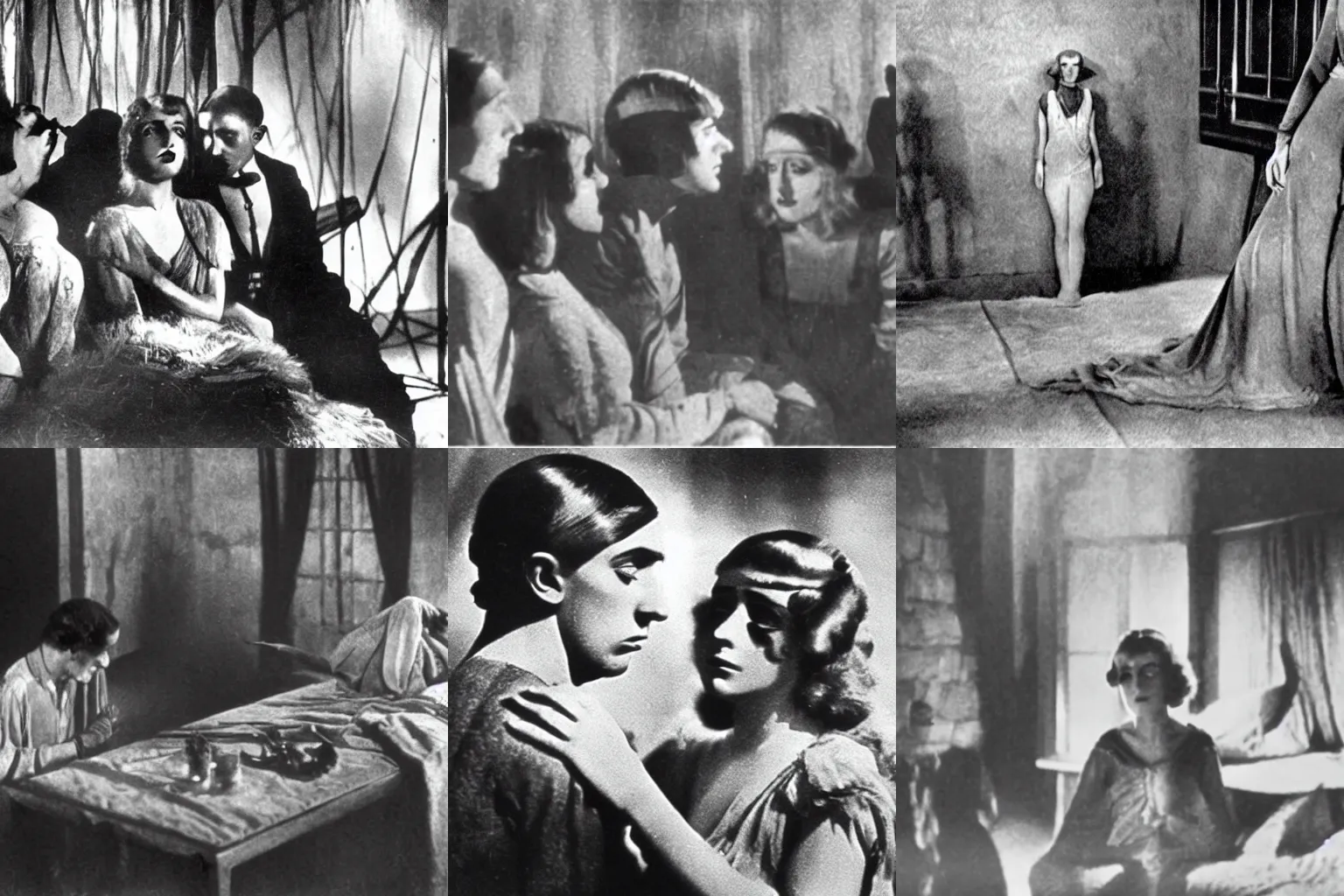 Prompt: a room of torture in a 1 9 2 6 film by murnau with dolores costello