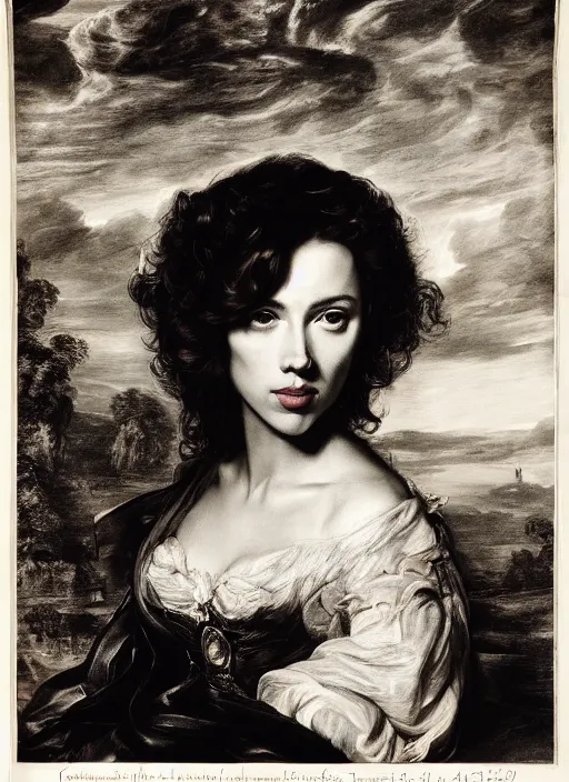 Image similar to , , Scarlett Johansson dressed as black cannery,, Dramatic, Edge, Good, Infused, Backlight, De-Noise, VFX, insanely detailed and intricate, hypermaximalist, facial ,elegant, ornate, hyper realistic, super detailed, by Anthony Van Dyck, by Ivan Shishkin, by John Constable