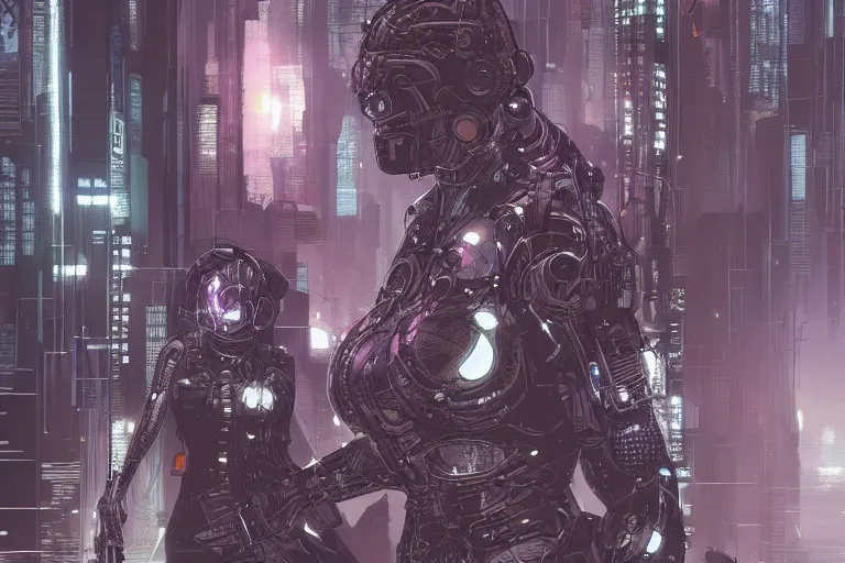 Prompt: comic book illustration, the ghost in the machine, cyberpunk concept art by artgerm and Moebius, highly detailed, intricate, sci-fi, sharp focus, Trending on Artstation HQ, deviantart