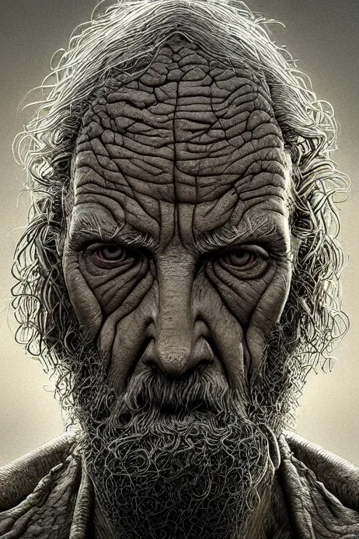 Prompt: beautiful portrait of the thing of the swamp by alan moore, intricate, dystopian, biopunk, extremely detailed, digital painting, sculpted in zbrush, artstation, concept art, smooth, sharp focus, illustration, chiaroscuro, soft lighting, golden ratio, rule of thirds, fibonacci, incredible art by Stanley Artgerm Lau and Greg Rutkowski, composition by mike mignola and Simon Stalenhag,