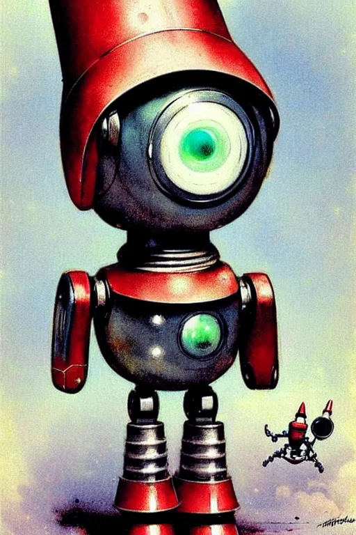 Image similar to ( ( ( ( ( 1 9 5 0 s robot knome b 9 robot lost in space robert kinoshita robby the robot. muted colors. ) ) ) ) ) by jean - baptiste monge!!!!!!!!!!!!!!!!!!!!!!!!!!!!!!