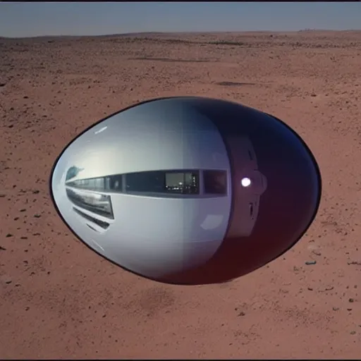 Prompt: Elon musk selfie futuristic house on mars