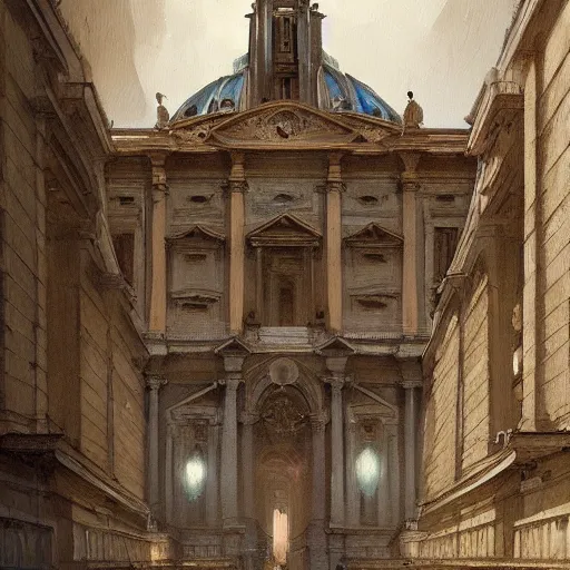 Prompt: Paint the Secrets inside the Vatican,Greg rutkowski, Trending artstation, cinematográfica, digital Art