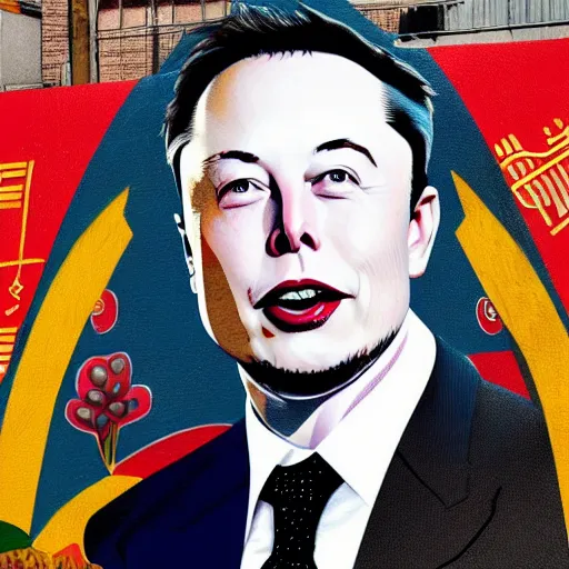 Image similar to elon musk as egyptian mural