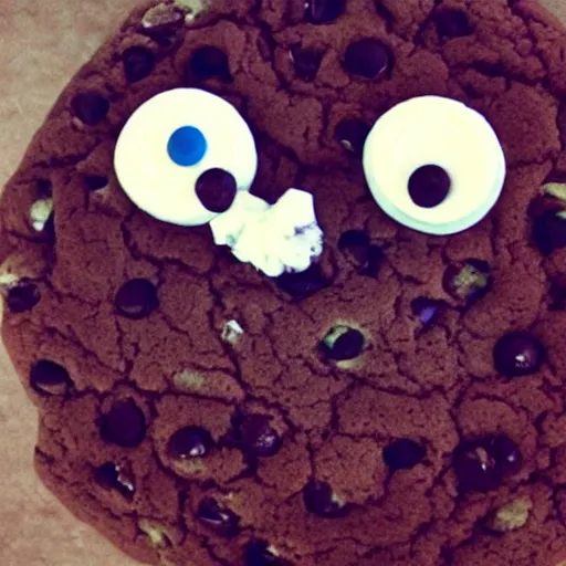 Image similar to photo of an actual cookie monster in the wild