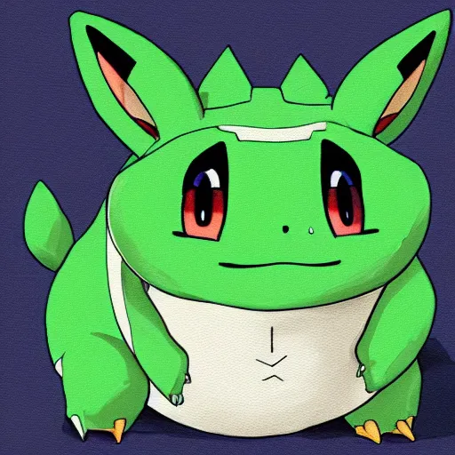 bulbasaur (pokemon) drawn by teo_(telo_ruka)