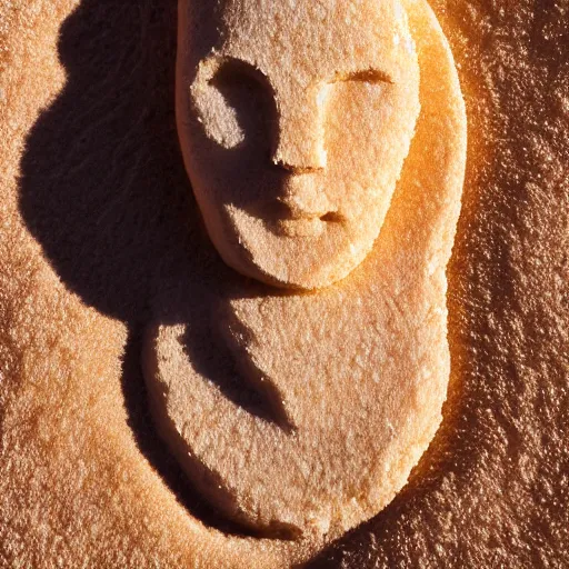 Image similar to salt woman covered in salt shaped like a 30 year old woman in ancient Canaanite clothing, desert drought background. 40mm lens, shallow depth of field, split lighting