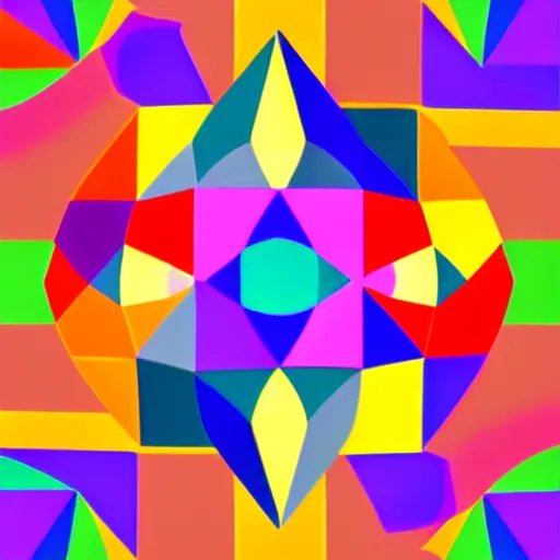 Image similar to abstract colorful platonic solids