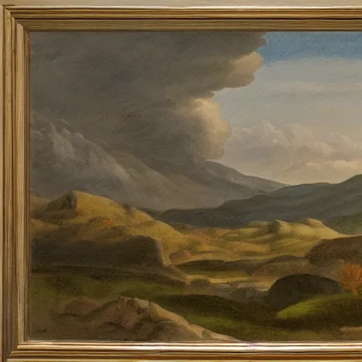 Image similar to a landscape in jaen in the style of domenikos theotokopoulos