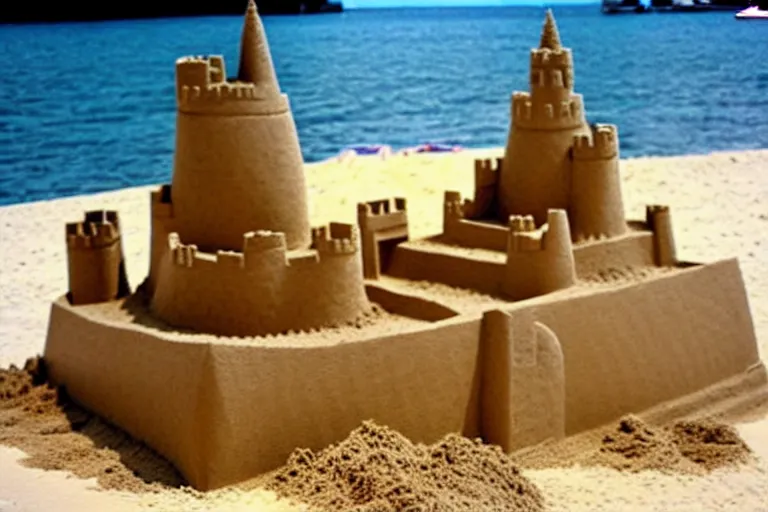 Image similar to a completed sand castle