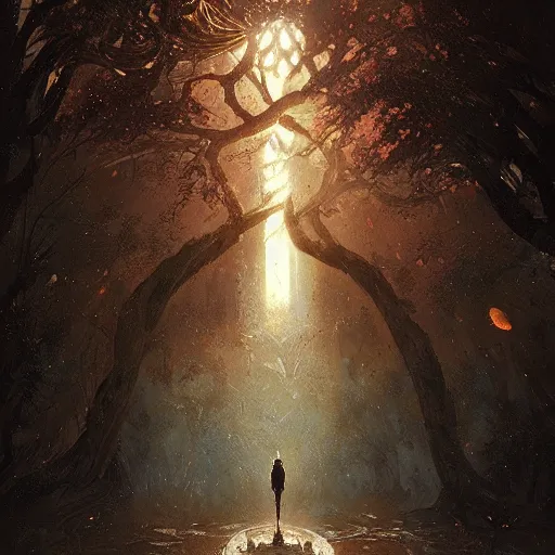 Image similar to tree of life by Greg Rutkowski