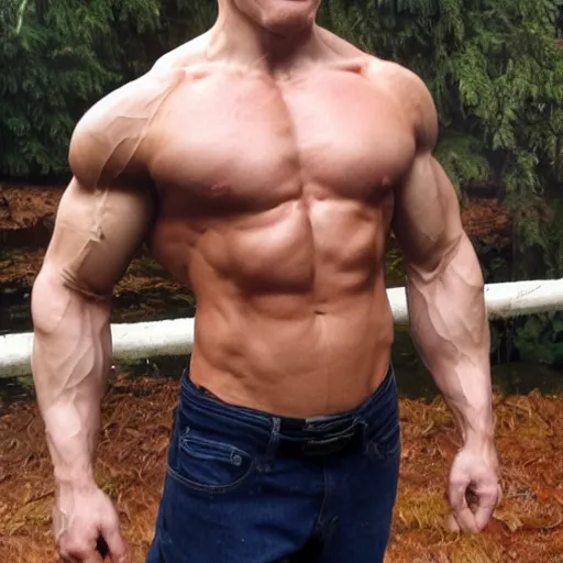 Prompt: jerma professional bodybuilder huge muscles strong expert photograph detailed
