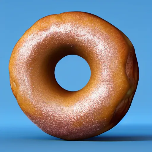 Prompt: 3 d ray traced rendering of a donut. 8 k, subsurface scattering, 4 0 0 0 samples, denoised