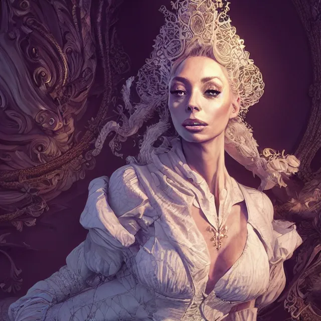 Prompt: the portrait of isabelledeltore as an absurdly beautiful, graceful, elegant, sophisticated, an ultrafine hyperdetailed illustration by kim jung gi, irakli nadar, intricate linework, bright colors, octopath traveler, final fantasy, unreal engine 5 highly rendered, global illumination, radiant light, detailed and intricate environment