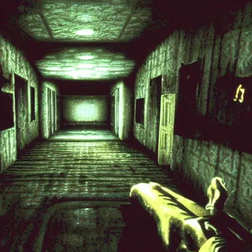 Image similar to a playstation 1 era survival horror horror game screen shot