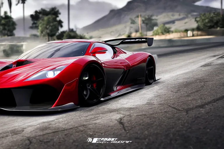 Image similar to photo wallpaper sport car gran turismo 7 forza horizon need for speed fast and furious 5 unreal engine supercar hypercar game concept car octane render, 4 khd 2 0 2 2 3 d cgi rtx style chrome reflexion global illumination ray tracing hdr arstation pixar and disney unreal