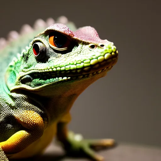 Prompt: Photography of an alien shapeshifting into a lizard, National Geography Photography, 8K