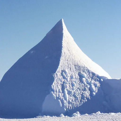 Image similar to mound of salt shaped like mount everest