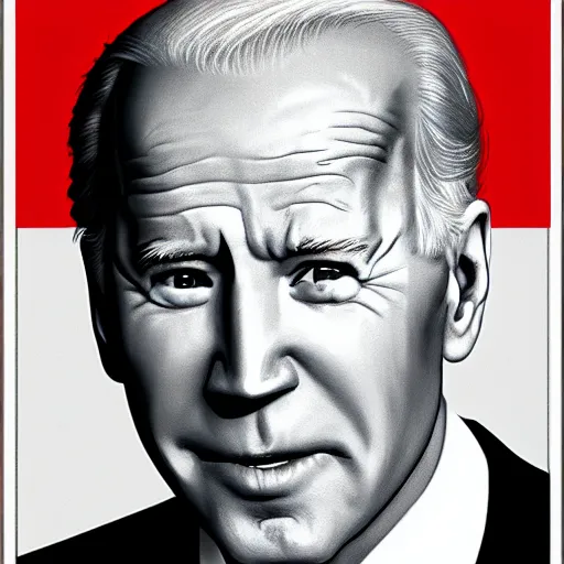 Prompt: joe biden, by chris cunningham