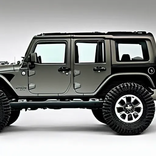 Prompt: a jeep style designed by an orthopedic surgeon