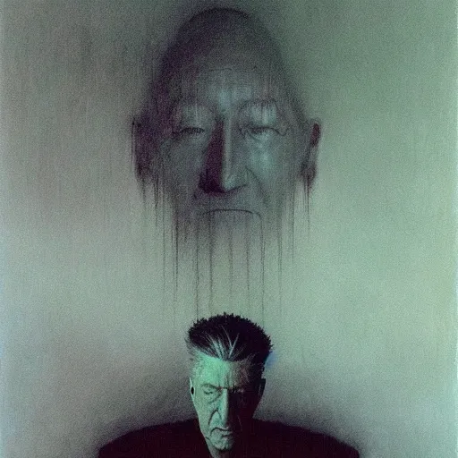 Image similar to david lynch by beksinski