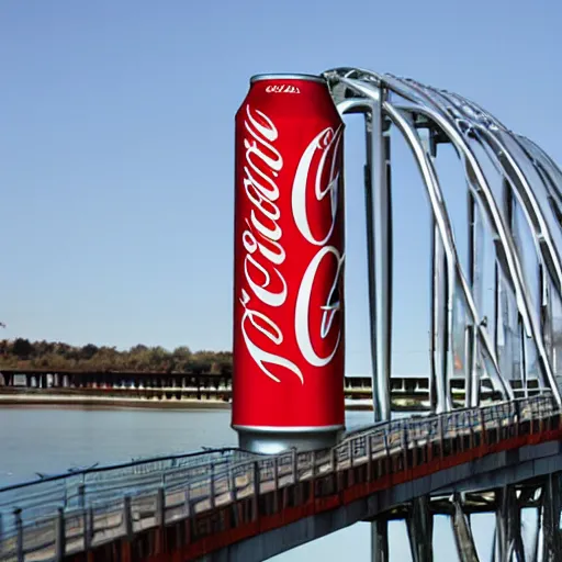 Prompt: coca cola bridge