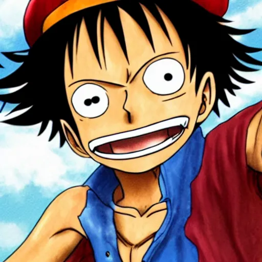 Prompt: a realistic photo of Luffy,