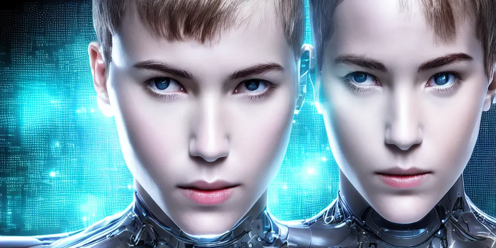 Image similar to ex machina ai artificial intelligence android, clear focus