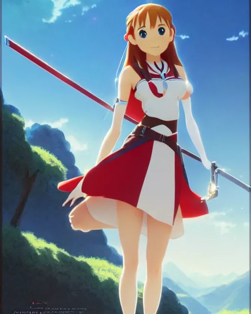 Image similar to pixar movie still photo of asuna from sao, asuna by a - 1 pictures, by greg rutkowski, gil elvgren, enoch bolles, glossy skin, pearlescent, anime, very coherent, maxim magazine, trending