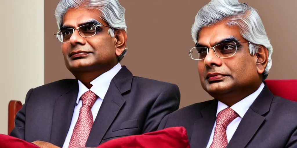 Image similar to low angle portrait of ranil wickramasinghe