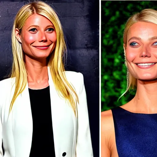 Prompt: gwyneth paltrow and margot robbie are twins