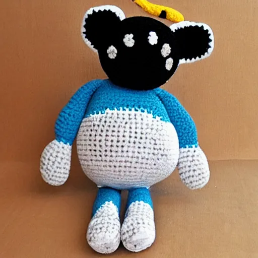Prompt: cute crocheted plush toy