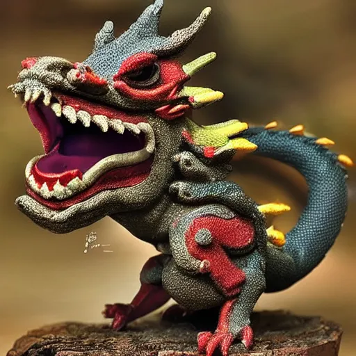 Image similar to a cute eastern dragon