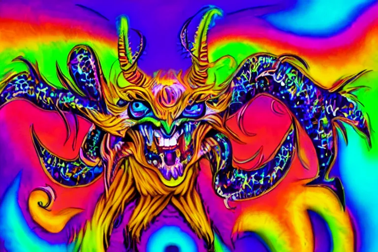 Image similar to actual demon, lisa frank style