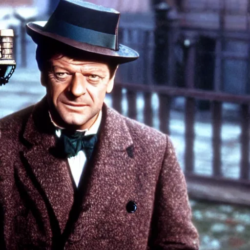 Image similar to Sean Bean as Bert in Mary Poppins, movie still, photograph