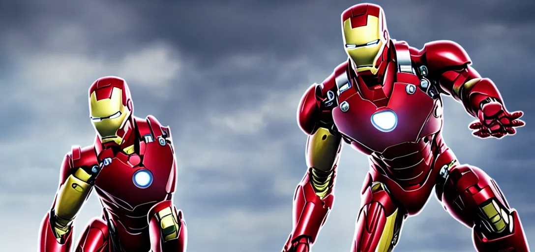 Image similar to a very high resolution image of ironman. from an episode of the office. photorealistic, photography