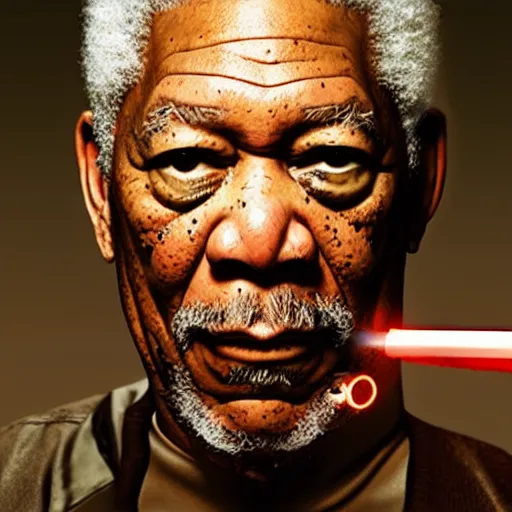 Prompt: Morgan Freeman as Gordon Freeman