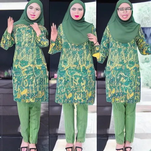 Prompt: design baju terbuat dari lebah