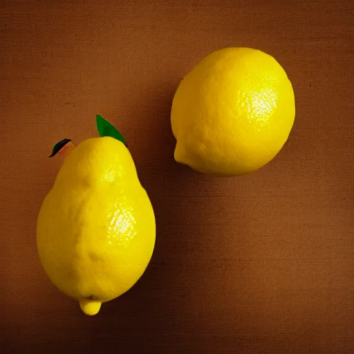 Image similar to A lemon is made of topax.