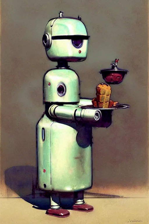 Image similar to ( ( ( ( ( 1 9 5 0 s retro future android robot mobile icecream vendor. muted colors., ) ) ) ) ) by jean - baptiste monge,!!!!!!!!!!!!!!!!!!!!!!!!!