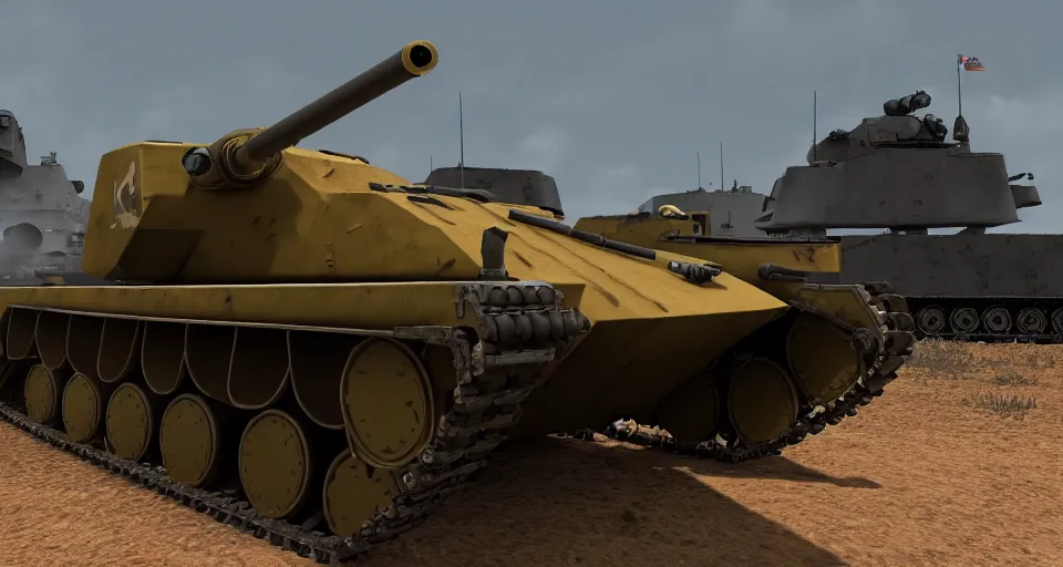 Image similar to a screenshot of killdozer!!! in the game war thunder, vehicle profile, ( ( ( ( ( ( world of tanks ) ) ) ) ) ), 4 k, high quality, great graphics