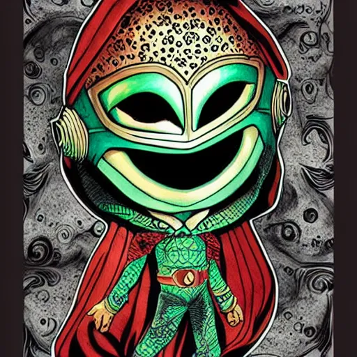 Image similar to Mysterio, artwork by Jasmine Becket-Griffith,