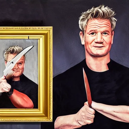 KREA - raging gordon ramsay throwing pots and pans, anger, red