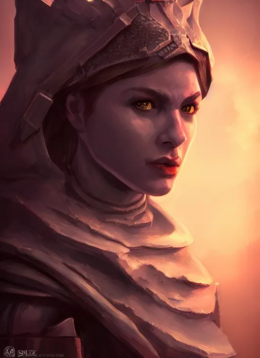 Prompt: A fantasy comic book style portrait painting of Joan of Arch but has lizard head. Atmospheric dark fortress, unreal 5, DAZ, hyperrealistic, octane render, RPG portrait, ambient light, dynamic lighting,