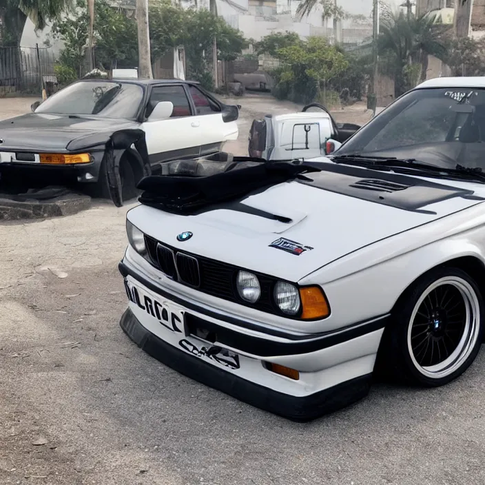 Image similar to one!! ae 8 6!!, bmw e 3 0, kyza saleem, realistic, 4 k, sharp, detailed