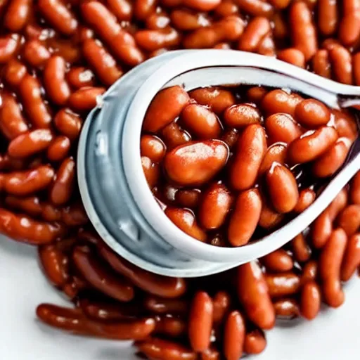 Image similar to a can of baked beans. a man of baked means. a fan of baked beans.