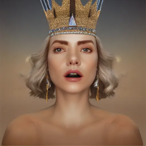 Image similar to 007 with a diamond jeweled crown with a golden crown, photo-realistic, highly detailed, 8k, in the art style of Filip Hodas, 8k