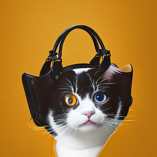 Image similar to the cats carry bag designed by louis vuitton, luxury, expensive, photo portrait, symmetry, awesome exposition, very detailed, highly accurate, professional lighting diffracted lightrays, 8 k, sense of awe